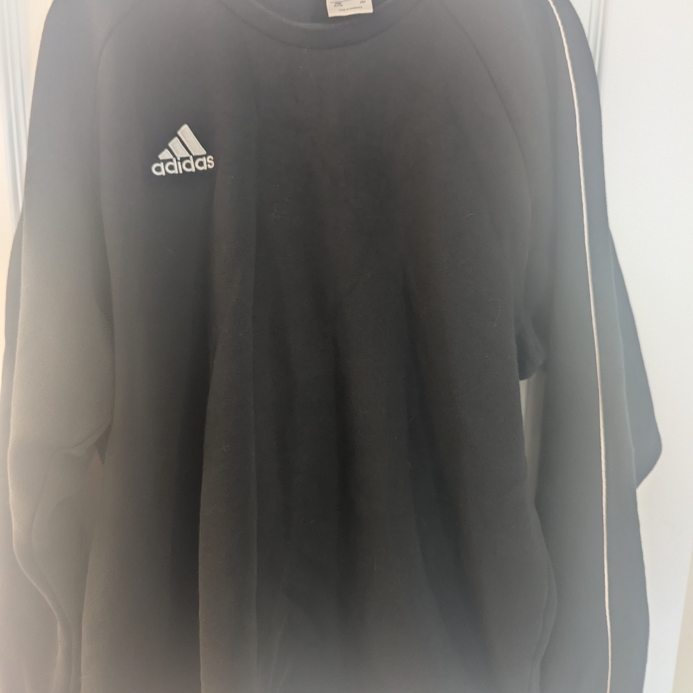 Adidas Men's Black Crewneck Sweater